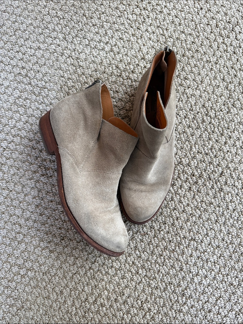 Women's kork ease Suede Ankle Booties in Light Taupe